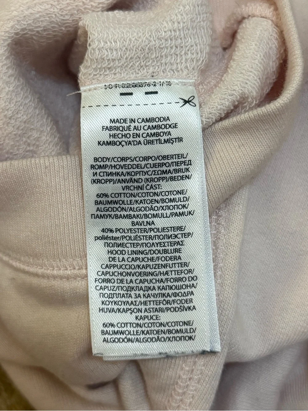 Polo Ralph Lauren baby girls 6M pale pink Embroidered bear full-zip hoodie